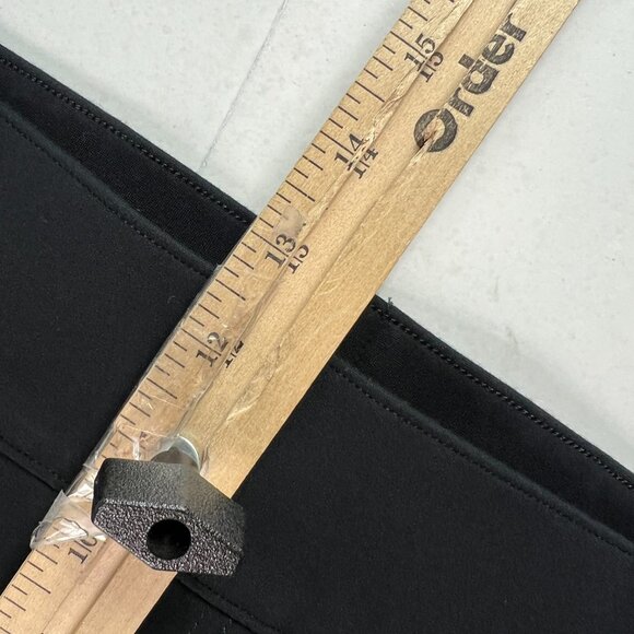 Spanx Super Smooth Pants Women's 34x26* Ponte Flare Crop Front Seam Black Tag 1X - Picture 15 of 16